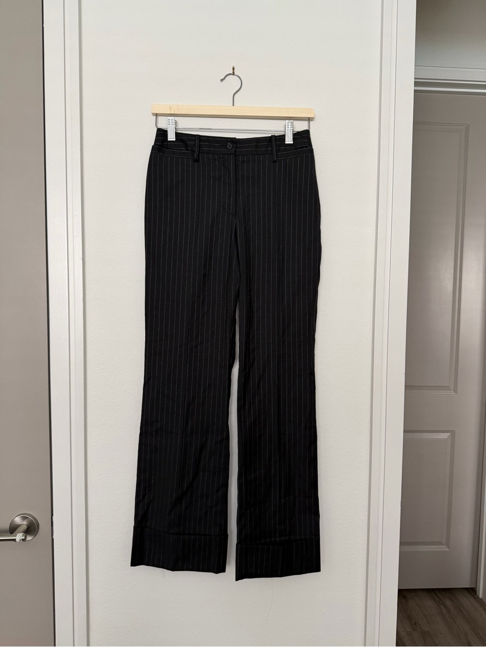 DOLCE & GABANA • vintage pinstripe cuffed trousers